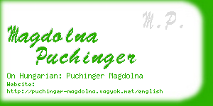 magdolna puchinger business card